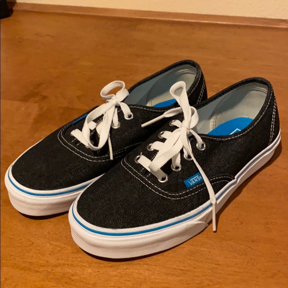 Brand new Classic Vans in dark denim